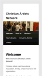 Mobile Screenshot of christianartists-network.org