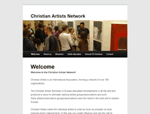 Tablet Screenshot of christianartists-network.org